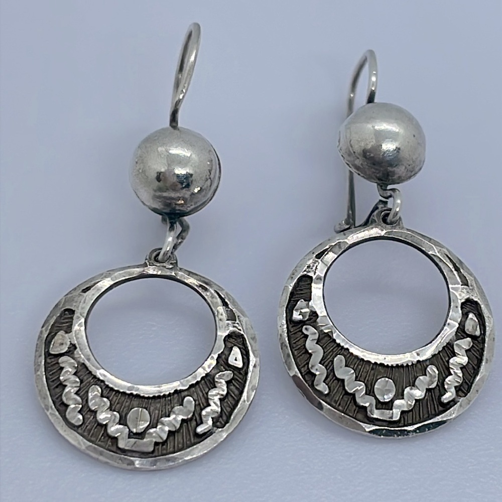 Mexico 925 sterling silver vintage earrings